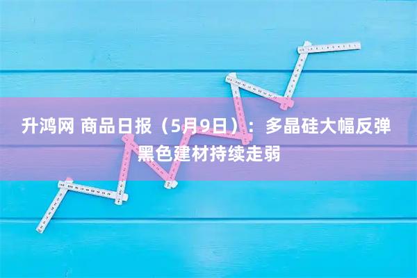 升鸿网 商品日报（5月9日）：多晶硅大幅反弹 黑色建材持续走弱